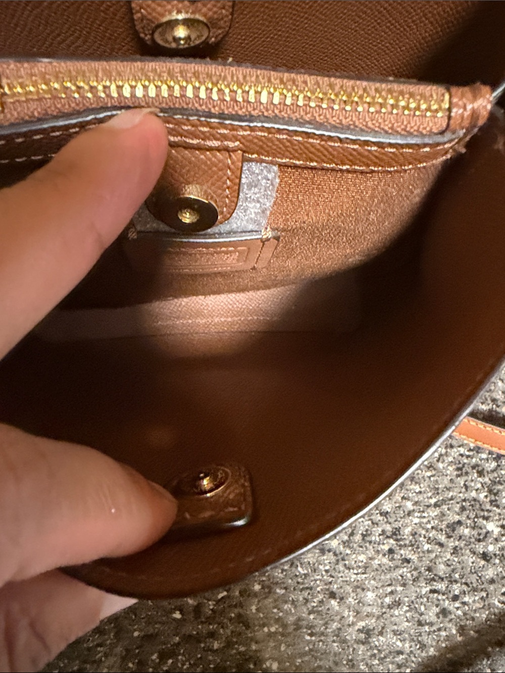 Coach mini town bucket bag in signature canvas with Coach Radial Rainbow NWOT - Picture 2 of 8